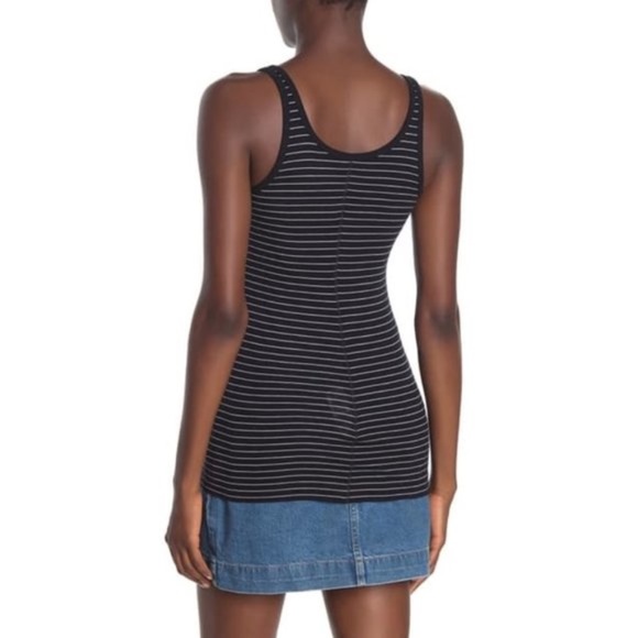 Vince Favorite Striped Ribbed Tank - Picture 2 of 5